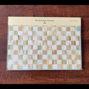 Mackenzie Childs Parchment Check Placemats